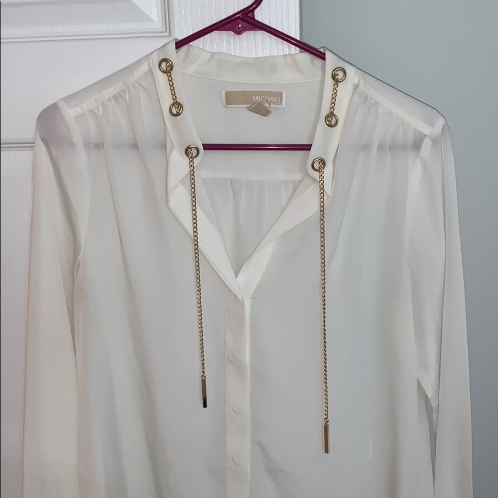 Michael kors chained blouse